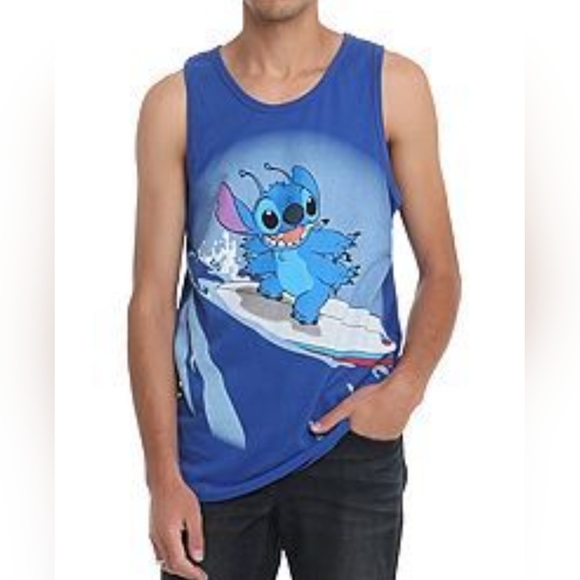 Disney Stitch Surfing Unisex Tank Top - Picture 1 of 7